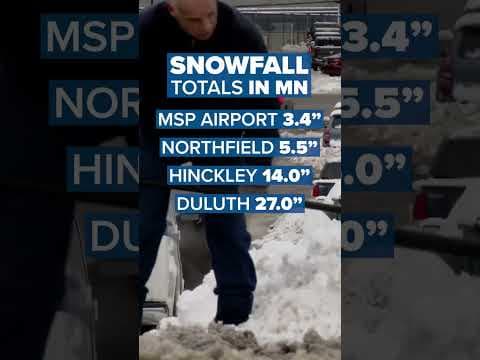 Snowfall totals in #Minnesota #shorts #winter #snow