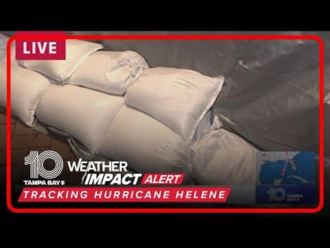 Businesses board up and place sandbags in Sarasota County, wind picks up