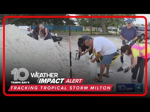 Sandbag sites across Tampa Bay open as Milton tracks toward Florida