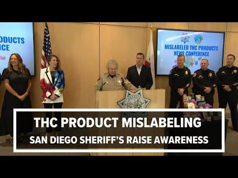 THC Product Mislabeling | SD Sheriff's raise awareness (full press conference)