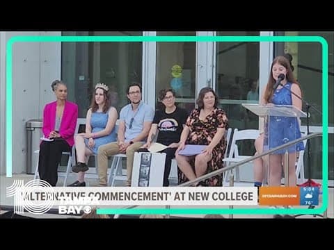 Commencement for New College tonight in Sarasota