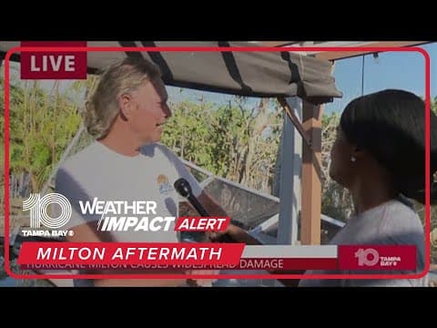 Siesta Key resident reflects on Hurricane Milton's landfall