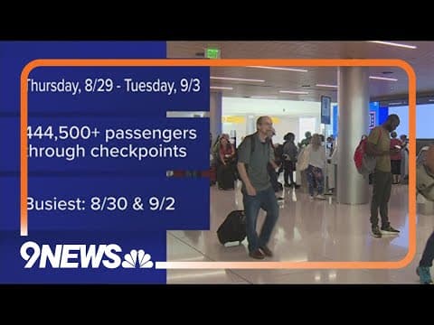 DIA expects record number of passengers over the Labor Day weekend