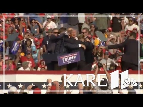 Former President Donald Trump 'fine' after shots fired at PA campaign rally