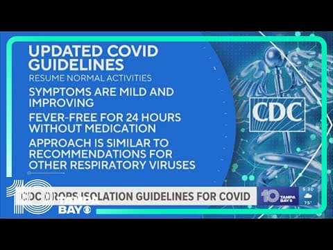 CDC drops 5-day isolation recommendation for those with COVID-19