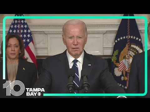 Biden: 'To anyone thinking of taking advantage of the situation, I have one word: don't'