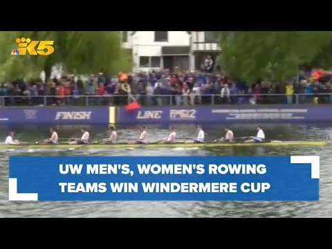 Dawgs win! UW men's, women's rowing teams win annual Windermere Cup