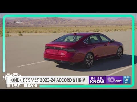 Honda recalls select Accords and HR-Vs over missing piece in seat belt pretensioners