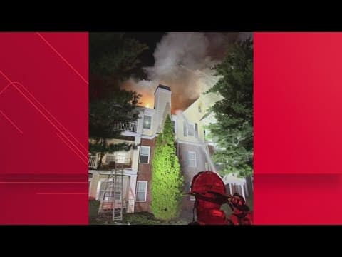 3-alarm fire in Reston