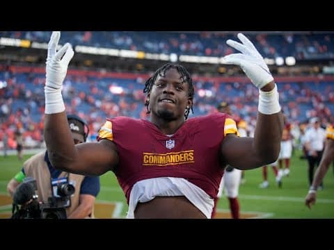 Commanders Brian Robinson reflects on surviving tornados, being shot and looks ahead to Falcons game