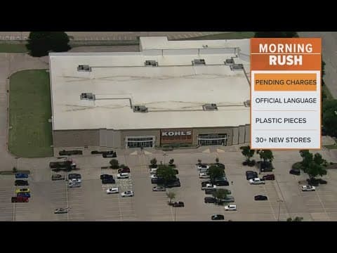 Two men face charges after a robbery at a Texas Kohl's