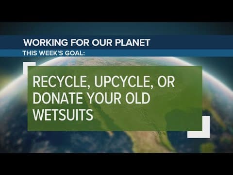 Recycle, upcycle, donate old wetsuits | Working for Our Planet