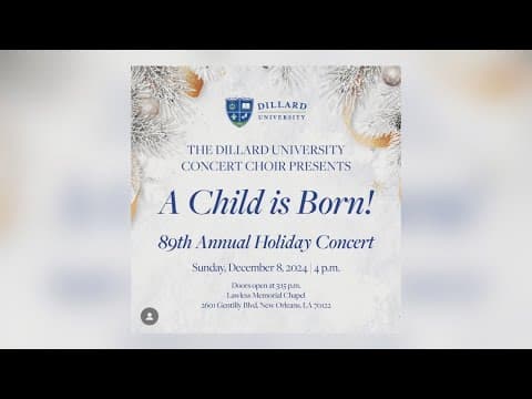 Dillard University Concert Choir hosting its 89th annual holiday concert this weekend