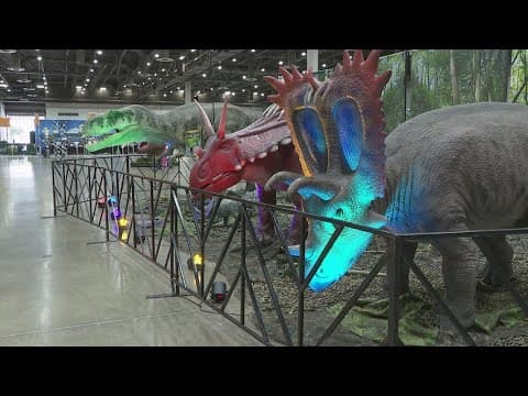 Jurassic Quest dinosaurs in Houston