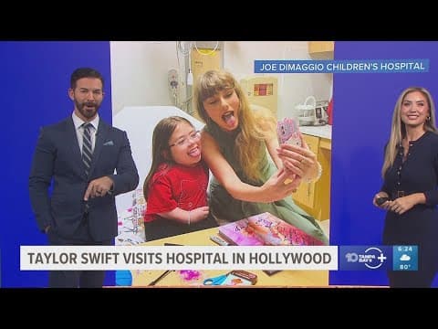 Taylor Swift surprises patients at Florida children's hospital