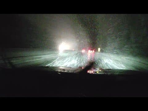 Checking on conditions as wintry mix moves in