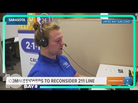 Sarasota commissioners to reconsider keeping 211 helpline service