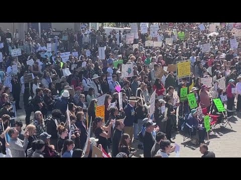 Scientists rally at UCSD alongside national protests to stand against federal funding cuts by DOGE