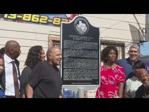 Houston barbershop now officially recognized as historical site