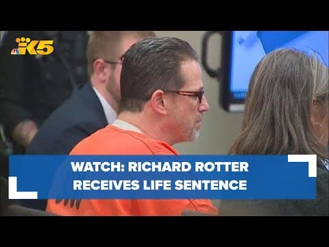 Richard Rotter reads statement before being sentenced to life in prison