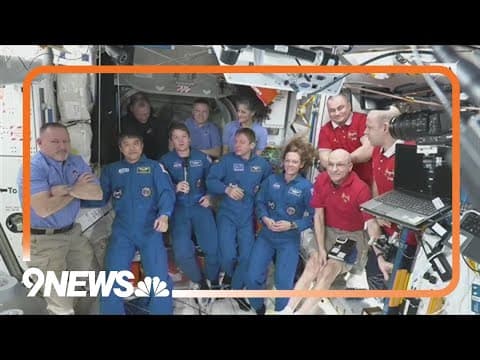 NASA's stuck astronauts welcome their newly arrived replacements to the space station