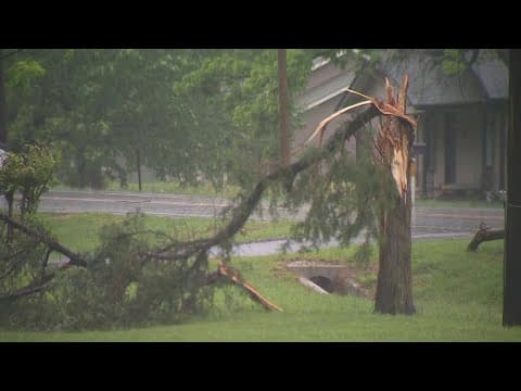 Storm damage, flooding seen across North Texas Wednesday