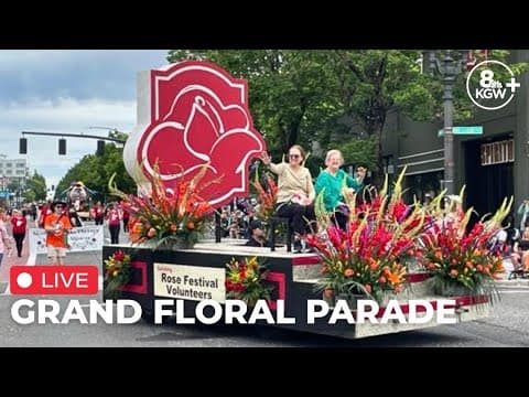 Grand Floral Parade marches through downtown Portland live stream