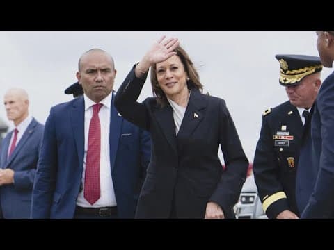 Kamala Harris begins campaigning after securing enough delegates to become presumptive Dem nominee