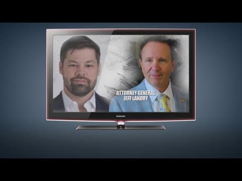 Ad questions accused fraudster's donation to Landry