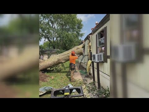 Lancaster mobile home park damaged during storms