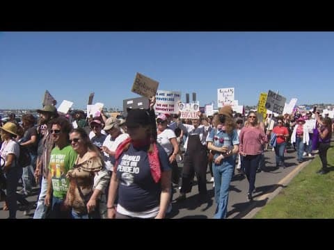 San Diegans march for women's rights on International Women's Day