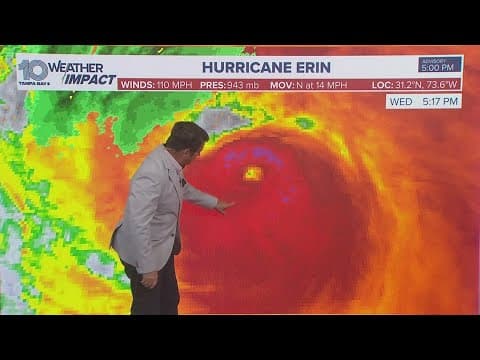 Tracking the Tropics: Hurricane Erin could reach back to Category 3 strength