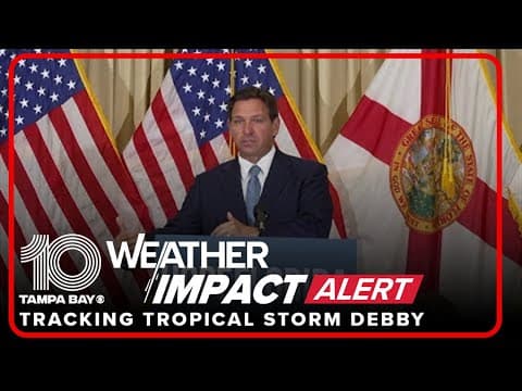Gov. Ron DeSantis provides update on Tropical Storm Debby