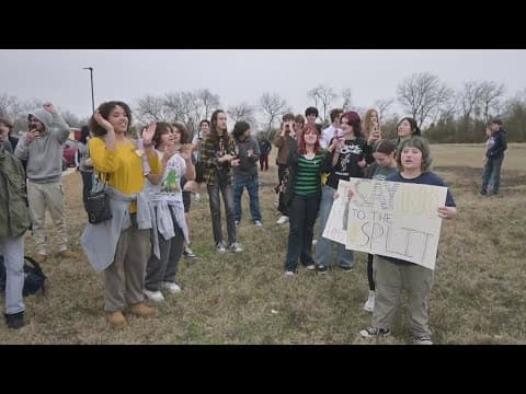 Keller ISD students unite in protest against proposal to split district