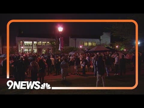 Protester encampment on campus warned to clear by 9 p.m. Tuesday