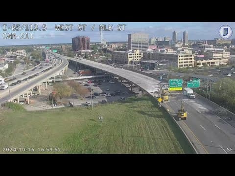 Downtown I-65 construction causes confusion
