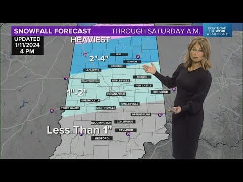Live Doppler 13 Forecast | 5:30 p.m. update, Jan. 11, 2024