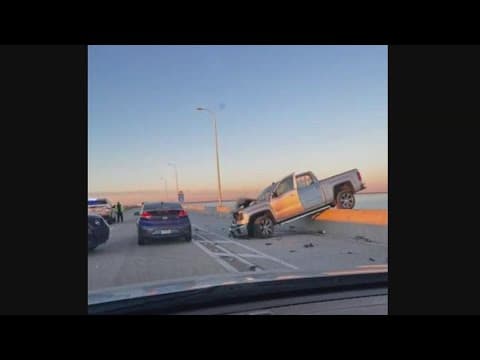 Causeway northbound reopens after crash