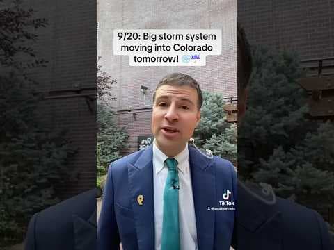 Big Storm System Moving Into Colorado With Rain and SNOW ❄️ #COwx