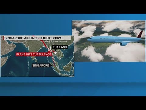 Man dead after severe turbulence during Singapore Airlines flight, several people badly injured