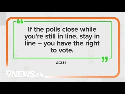 Can I still vote after 7 p.m. on Election Day?