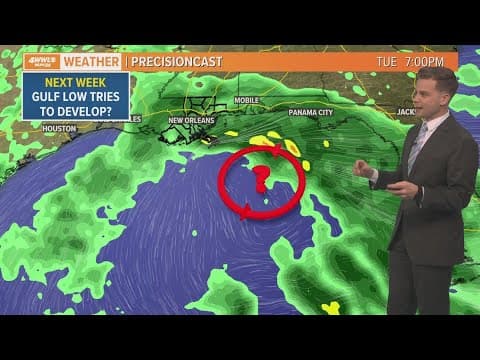 Locally heavy around through Saturday, watching for Gulf low next week