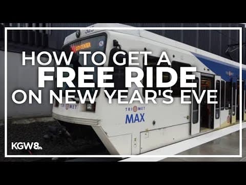 Free MAX, bus rides offered on New Year's Eve
