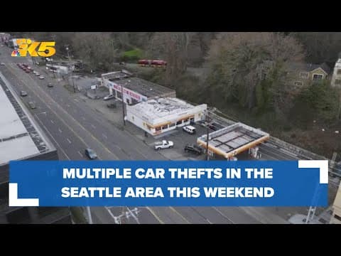 Police warn car owners of an increase in thefts after multiple in the Seattle area this weekend