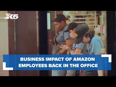 Businesses react to announcement Amazon staff will be required to go back to the office