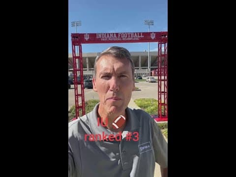 IU football ranked third in the nation
