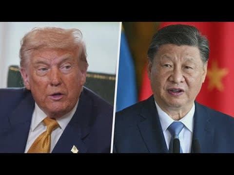 President Trump scheduled to meet with China's president later this month