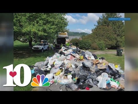 Battery blamed for garbage truck fire