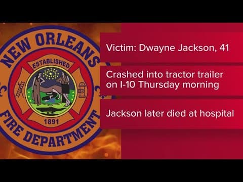 New Orleans firefighter dies in crash in Ascension Parish