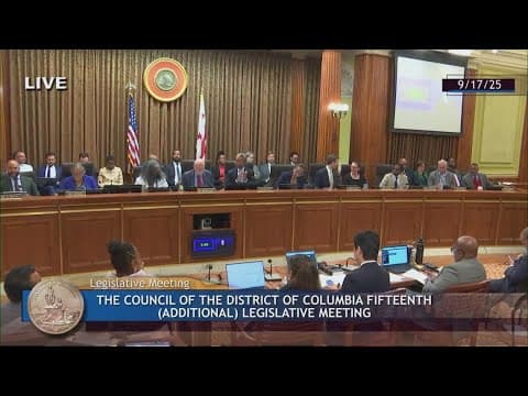 Watch DC Council vote to bring the Commanders stadium back to the District